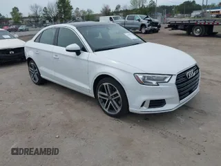 2019 Audi A3 Sedan Premium with VIN WAUBEGFF1K1018080, listed as a IAAI auction lot 41960830 with 54,465 mi miles. Bid and sale history available at carsss.com. Image 1.
