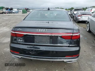2021 Audi A8 with VIN WAU8EAF89MN008174, listed as a Copart auction lot 53485044 with 10,135 mi miles and Salvage Title. Bid and sale history available at carsss.com. Image 6.