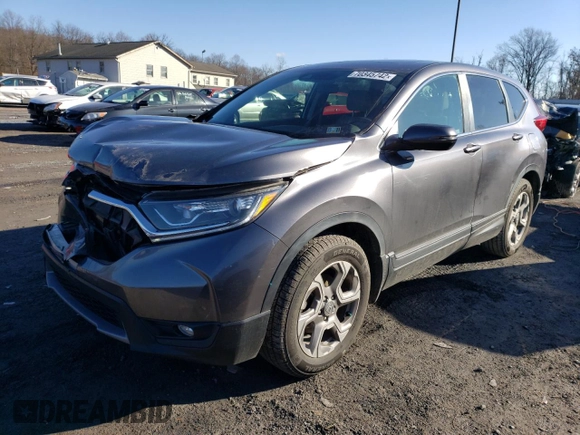2019 Honda CR-V EX with VIN JHLRW2H54KX016541, listed as a Copart auction lot 70345742 with 42,836 mi miles. Bid and sale history available at carsss.com. Image 1.
