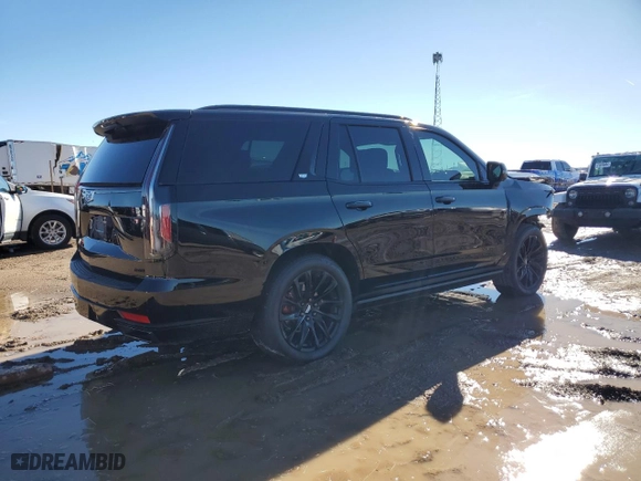 2024 Cadillac Escalade 4WD Sport Platinum with VIN 1GYS4GKL3RR331798, listed as a Copart auction lot 81526454 with 4,140 mi miles and Salvage Title. Bid and sale history available at carsss.com. Image 3.