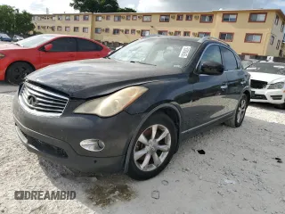 2008 Infiniti EX Journey z VIN JNKAJ09F68M358649, wystawiony jako Copart lot #58309455 z przebiegiem Nie podano mil oraz Szkody całkowita. Historia ofert i sprzedaży dostępna na DreamBid. Obrazek 1.