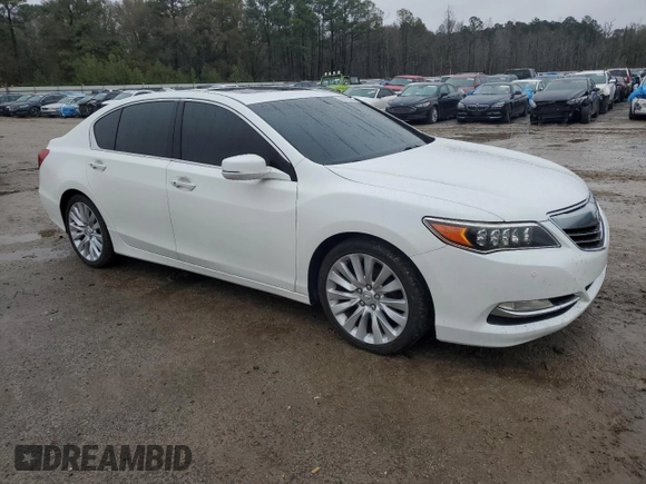 2014 Acura RLX Advance with VIN JH4KC1F98EC006189, listed as a Copart auction lot 86255644 with 105,123 mi miles and Salvage Title. Bid and sale history available at DreamBid. Image 4.