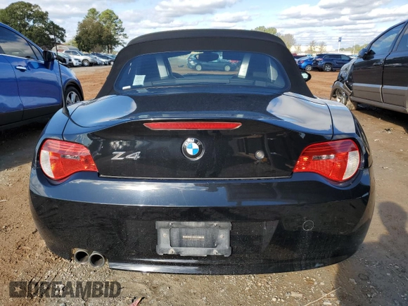 2008 BMW Z4 3.0si with VIN 4USBU53588LX04517, listed as a Copart auction lot 79946694 with 0 mi miles and Salvage Title. Bid and sale history available at carsss.com. Image 10.
