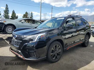 2023 Subaru Forester Sport with VIN JF2SKAJC5PH439774, listed as a Copart auction lot 47590335 with 20,116 mi miles and Salvage Title. Bid and sale history available at carsss.com. Image 1.