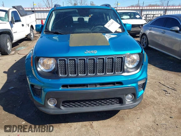 2020 Jeep Renegade Altitude with VIN ZACNJABB0LPL85188, listed as a IAAI auction lot 41674402 with 86,022 mi miles and . Bid and sale history available at DreamBid. Image 12.