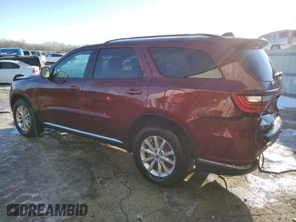 2024 Dodge Durango SXT with VIN 1C4RDJAG7RC238114, listed as a Copart auction lot 89012035 with 11,345 mi miles and Salvage title. Bid and sale history available at DreamBid. Image 2.