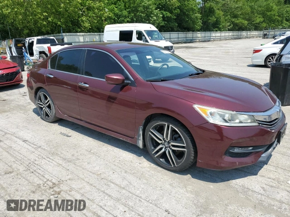 2016 Honda Accord Sport z VIN 1HGCR2F58GA044318, wystawiony jako Copart lot #60414545 z przebiegiem 187 363 mil mil oraz Czysty tytuł • Clean title. Historia ofert i sprzedaży dostępna na DreamBid. Obrazek 4.