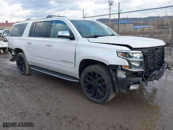 2017 Chevrolet Suburban Premier with VIN 1GNSKJKC9HR406373, listed as a IAAI auction lot 41695349 with 99,863 mi miles. Bid and sale history available at carsss.com. Image 1.