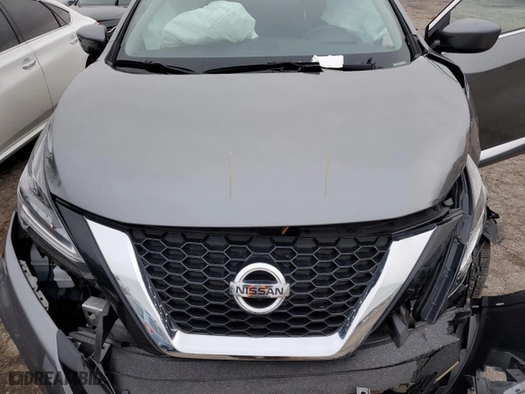 2021 Nissan Murano S with VIN 5N1AZ2AS9MC137640, listed as a Copart auction lot 38005244 with 25,705 mi miles and Salvage Title. Bid and sale history available at carsss.com. Image 12.