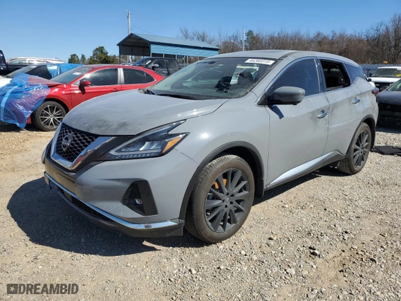2024 Nissan Murano SL with VIN 5N1AZ2CJ3RC126385, listed as a Copart auction lot 46260315 with 7,099 mi miles and Salvage Title. Bid and sale history available at carsss.com. Image 1.