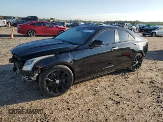 2015 Cadillac ATS Performance with VIN 1G6AC5S37F0132183, listed as a Copart auction lot 50014075 with 96,454 mi miles and Salvage Title. Bid and sale history available at carsss.com. Image 1.