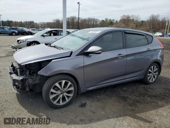 2016 Hyundai Accent Sport with VIN KMHCU5AE4GU270582, listed as a Copart auction lot 50490814 with 117,269 mi miles and Salvage Title. Bid and sale history available at carsss.com. Image 1.