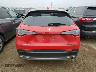2024 Honda HR-V Sport with VIN 3CZRZ2H59RM763213, listed as a Copart auction lot 52388375 with 65,860 mi miles and Salvage title. Bid and sale history available at DreamBid. Image 6.