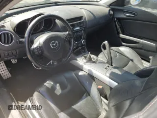 2004 Mazda RX-8 with VIN JM1FE173840137176, listed as a Copart auction lot 50568474 with 53,487 mi miles and Salvage Title. Bid and sale history available at carsss.com. Image 8.