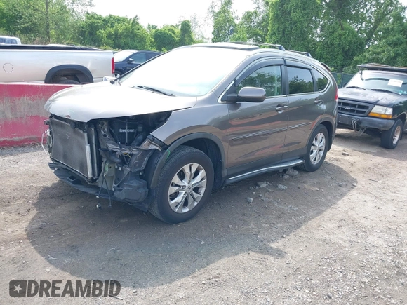 2012 Honda CR-V EX-L with VIN 5J6RM4H79CL021768, listed as a IAAI auction lot 42171357 with 123,103 mi miles and . Bid and sale history available at DreamBid. Image 2.