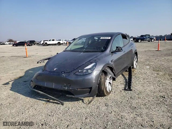 2023 Tesla Model Y Long Range with VIN 7SAYGDEE2PF929213, listed as a Copart auction lot 43364575 with 0 mi miles and Salvage Title. Bid and sale history available at carsss.com. Image 11.