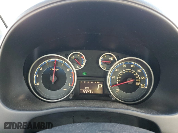 2012 Suzuki SX4 LE with VIN JS2YC5A33C6301529, listed as a Copart auction lot 79363394 with 72,348 mi miles and Clean Title. Bid and sale history available at carsss.com. Image 9.