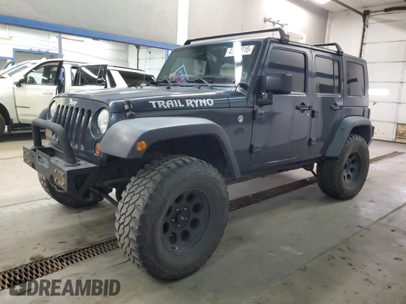 2008 Jeep Wrangler Unlimited Rubicon with VIN 1J4GA69198L591203, listed as a Copart auction lot 45772815 with 109,708 mi miles and Salvage Title. Bid and sale history available at carsss.com. Image 1.
