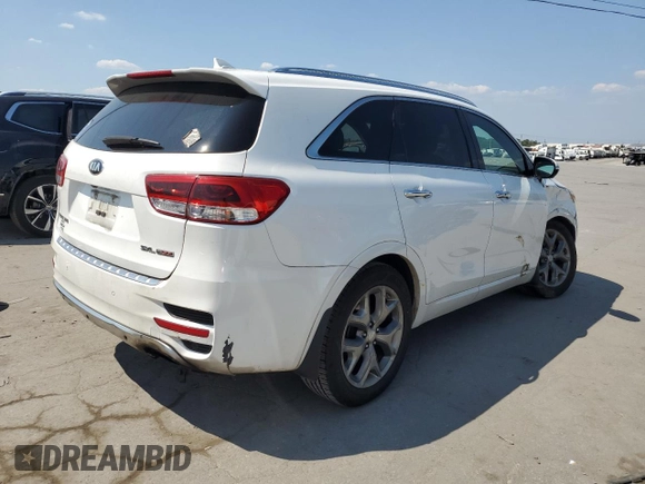 2016 Kia Sorento SXL with VIN 5XYPK4A10GG055107, listed as a Copart auction lot 69177304 with 138,300 mi miles and Salvage Title. Bid and sale history available at carsss.com. Image 3.