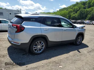 2022 GMC Terrain SLT with VIN 3GKALVEV0NL227314, listed as a Copart auction lot 62262175 with 24,837 mi miles and Salvage title. Bid and sale history available at DreamBid. Image 3.