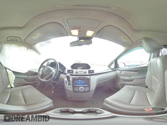 2017 Honda Odyssey EX-L with VIN 5FNRL5H68HB023916, listed as a Copart auction lot 48924965 with 121,603 mi miles and Salvage Title. Bid and sale history available at DreamBid. Image 14.