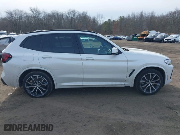 2022 BMW X3 xDrive30i with VIN 5UX53DP0XN9K46338, listed as a IAAI auction lot 41590856 with 12,163 mi miles and . Bid and sale history available at DreamBid. Image 13.