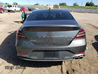 2023 Genesis G70 2.0T with VIN KMTG34TA3PU112975, listed as a Copart auction lot 69425084 with 0 mi miles and Salvage Title. Bid and sale history available at carsss.com. Image 6.