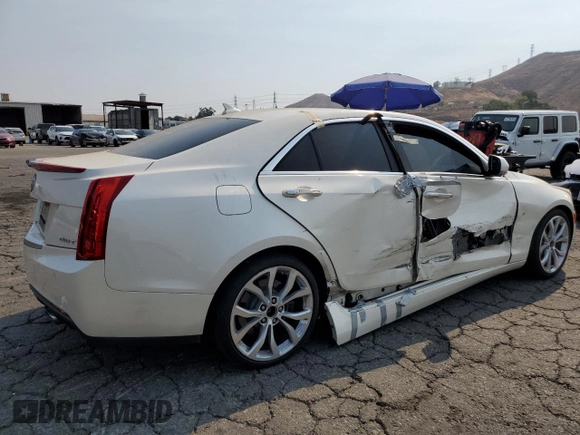 2014 Cadillac ATS Premium with VIN 1G6AE5SX7E0124063, listed as a Copart auction lot 68642254 with 142,839 mi miles and Salvage Title. Bid and sale history available at carsss.com. Image 3.