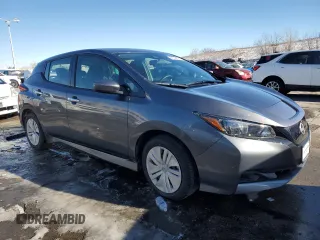 2025 Nissan LEAF S with VIN 1N4AZ1BV7SC563689, listed as a Copart auction lot 88544535 with 1,305 mi miles and Salvage Title. Bid and sale history available at carsss.com. Image 4.
