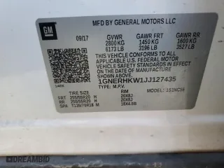 2018 Chevrolet Traverse LT Leather with VIN 1GNERHKW1JJ127435, listed as a Copart auction lot 49486075 with 95,714 mi miles and Salvage Title. Bid and sale history available at carsss.com. Image 14.