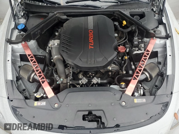 2021 Kia Stinger GT2 with VIN KNAE55LC2M6087846, listed as a Copart auction lot 73556274 with 59,168 mi miles and Salvage Title. Bid and sale history available at carsss.com. Image 11.