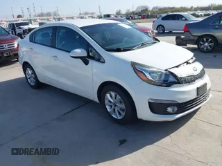 2017 Kia Rio EX with VIN KNADN4A35H6040504, listed as a IAAI auction lot 41744827 with 33,852 mi miles. Bid and sale history available at carsss.com. Image 1.