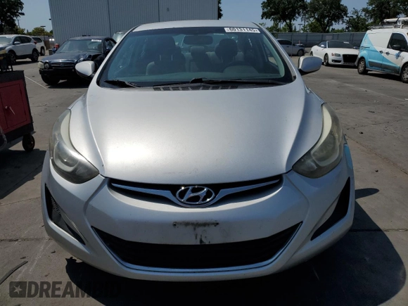2016 Hyundai Elantra SE with VIN 5NPDH4AE8GH758998, listed as a Copart auction lot 60131145 with Not provided miles and Salvage title. Bid and sale history available at DreamBid. Image 5.