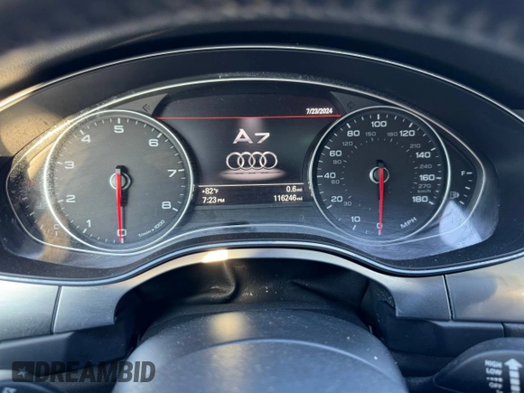 2014 Audi A7 3.0 Prestige with VIN WAU2GAFC6EN070024, listed as a Copart auction lot 53004195 with 116,246 mi miles and Clean Title. Bid and sale history available at carsss.com. Image 8.