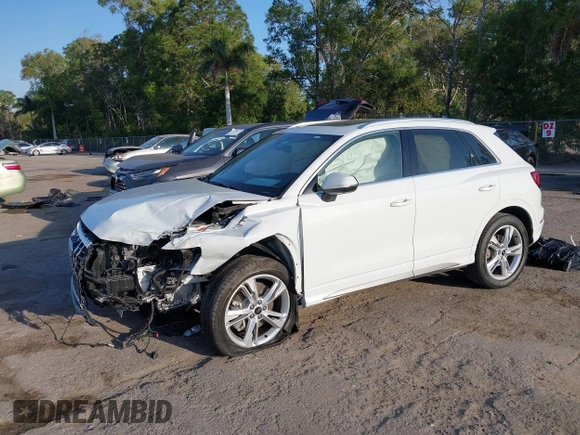 2024 Audi Q3 S line Premium Plus with VIN WA1EECF36R1152747, listed as a IAAI auction lot 42110619 with 16,926 mi miles and . Bid and sale history available at DreamBid. Image 2.