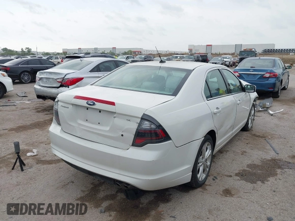 2012 Ford Fusion SE with VIN 3FAHP0HA8CR107691, listed as a IAAI auction lot 42058063 with 191,439 mi miles and . Bid and sale history available at DreamBid. Image 4.