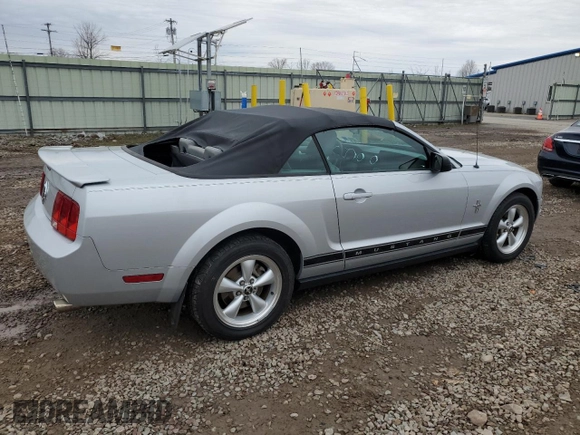 2007 Ford Mustang Deluxe with VIN 1ZVHT84N775223032, listed as a Copart auction lot 52597025 with 78,121 mi miles and Salvage Title. Bid and sale history available at carsss.com. Image 3.