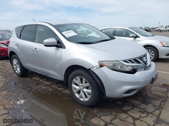 2013 Nissan Murano SL with VIN JN8AZ1MW1DW315816, listed as a IAAI auction lot 41818866 with 94,701 mi miles. Bid and sale history available at carsss.com. Image 1.