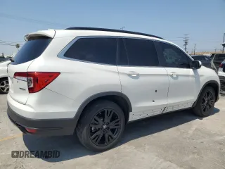2022 Honda Pilot Special Edition with VIN 5FNYF5H29NB018574, listed as a Copart auction lot 65708835 with 27,329 mi miles and Salvage title. Bid and sale history available at DreamBid. Image 3.
