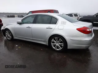 2012 Hyundai Genesis 3.8L with VIN KMHGC4DD0CU151231, listed as a Copart auction lot 80596053 with 104,595 mi miles and Salvage Title. Bid and sale history available at carsss.com. Image 2.