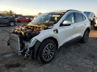 2022 Ford Escape Titanium Plug-In Hybrid with VIN 1FMCU0LZ5NUA57513, listed as a Copart auction lot 41634475 with 52,542 mi miles and Salvage title. Bid and sale history available at DreamBid. Image 1.