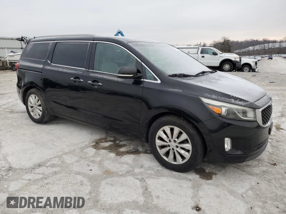 2015 Kia Sedona SX with VIN KNDMC5C18F6046756, listed as a Copart auction lot 83038714 with 115,791 mi miles and Clean Title. Bid and sale history available at carsss.com. Image 4.