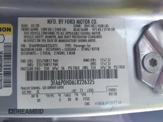 2020 Ford Fusion SE с VIN 3FA6P0HD6LR226325, выставлен на аукционе IAAI как лот 42301302 с пробегом 98 189 миль миль и . История ставок и продаж доступна на DreamBid. Изображение 9.