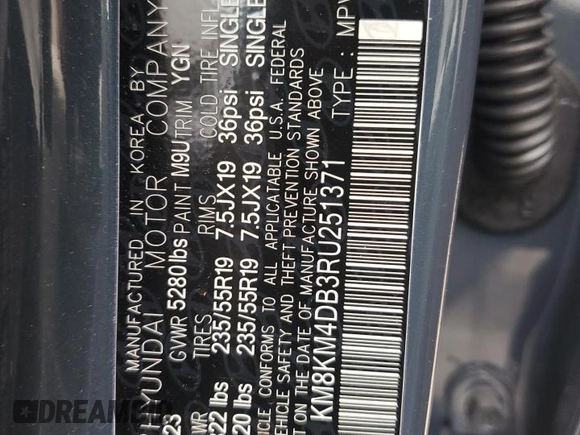 2024 Hyundai Ioniq 5 z VIN KM8KM4DB3RU251371, wystawiony jako Copart lot #53252665 z przebiegiem 10 947 mil mil oraz Szkoda całkowita • Salvage title. Historia ofert i sprzedaży dostępna na DreamBid. Obrazek 12.