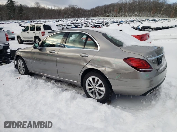 2021 Mercedes-Benz C 300 with VIN W1KWF8EB5MR646112, listed as a Copart auction lot 88865085 with 35,300 mi miles and Salvage Title. Bid and sale history available at carsss.com. Image 2.