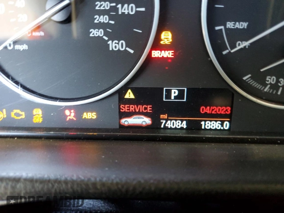 2015 BMW 3 Series 328i with VIN WBA3A5C57FP604740, listed as a Copart auction lot 49156665 with 74,084 mi miles and Salvage Title. Bid and sale history available at carsss.com. Image 9.