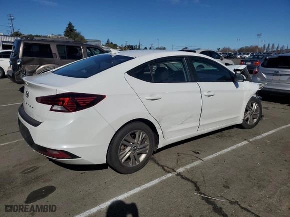 2020 Hyundai Elantra SEL with VIN 5NPD84LFXLH546149, listed as a Copart auction lot 44609215 with 253,028 mi miles and Salvage Title. Bid and sale history available at carsss.com. Image 3.