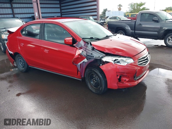 2019 Mitsubishi Mirage ES z VIN ML32F3FJXKHF15235, wystawiony jako IAAI lot #41590832 z przebiegiem 46 193 mil mil oraz . Historia ofert i sprzedaży dostępna na DreamBid. Obrazek 1.