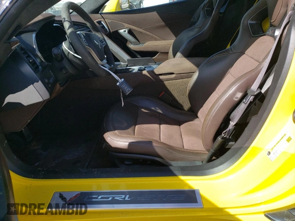 2016 Chevrolet Corvette Z06 3LZ with VIN 1G1YU3D61G5612818, listed as a Copart auction lot 74595623 with 19,813 mi miles. Bid and sale history available at carsss.com. Image 7.