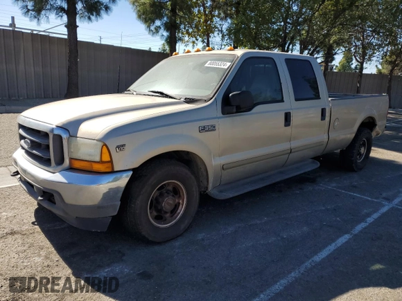 2001 Ford F-350 with VIN 3FTSW30S81MA31568, listed as a Copart auction lot 80055324 with 534,311 mi miles and Clean title. Bid and sale history available at DreamBid. Image 1.
